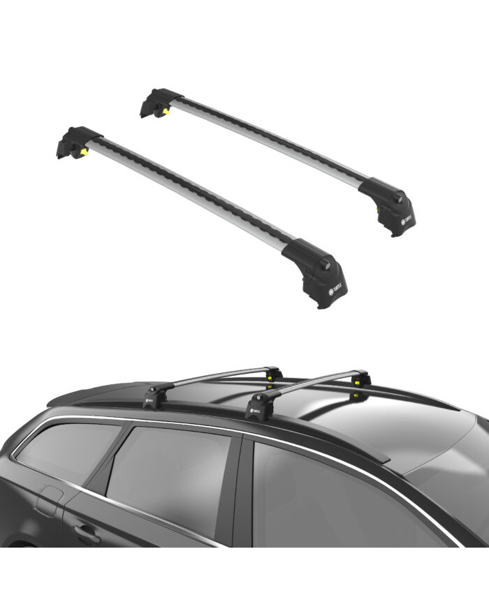 Turtle AIR 2 aerodynamic roof rack - Silver