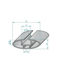 Aguri RUNNER II C / D integrált tetősínekhez - Ezüst