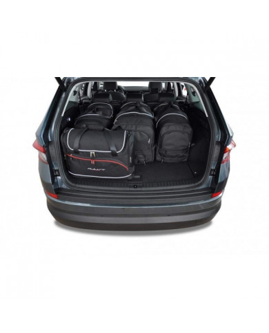 KJUST sada autotašek do kufru - SKODA KODIAQ I 2016-2023 5PCS