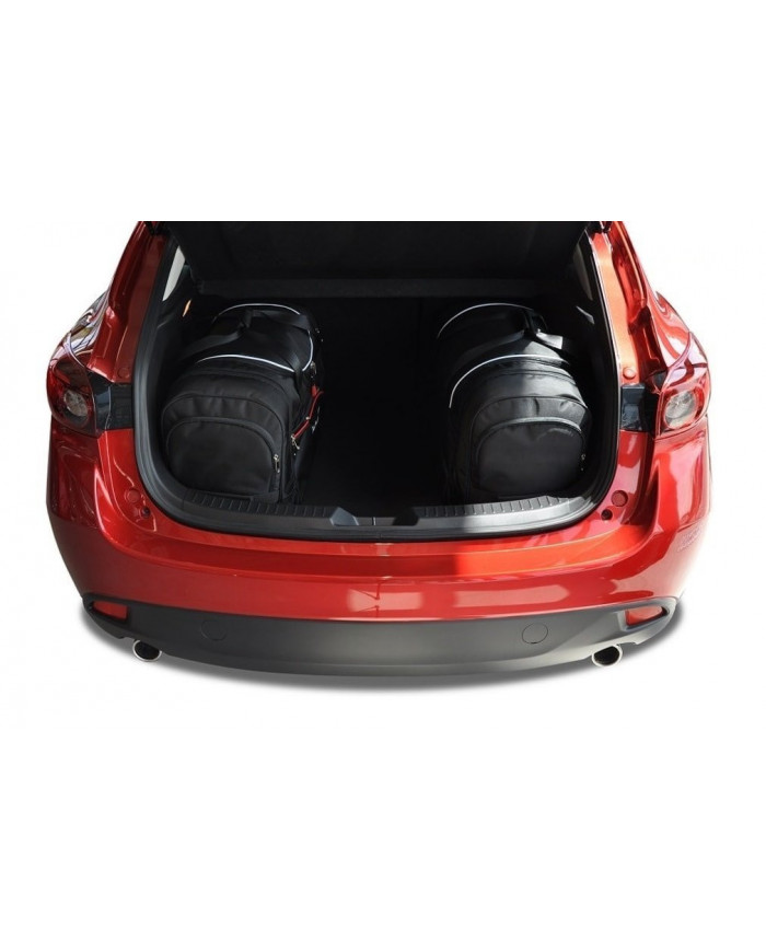 KJUST-Set Autotaschen für den Kofferraum - MAZDA 3 HATCHBACK III 2013-2018 4PCS