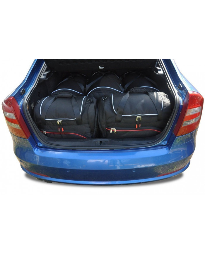 KJUST sada autotašek do kufru - SKODA OCTAVIA HATCHBACK II 2004-2013 5PCS