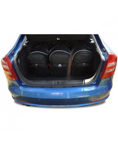 KJUST sada autotašek do kufru - SKODA OCTAVIA HATCHBACK II 2004-2013 5PCS