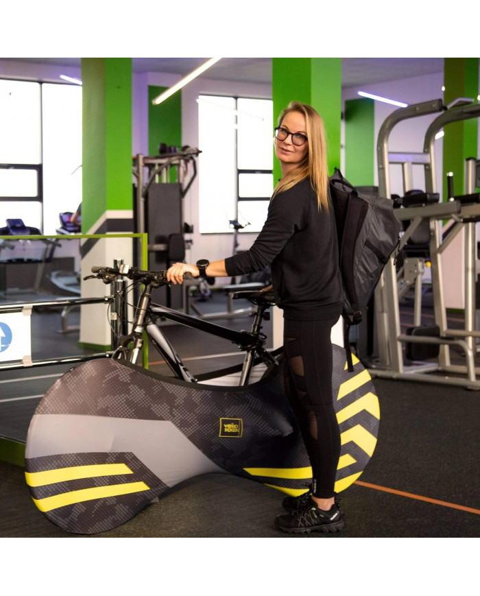 VELOSOCK interior bicycle cover - YELLOW LINES