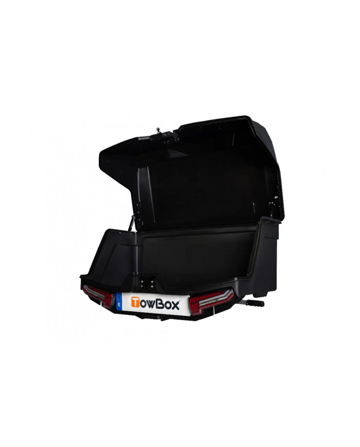 Towbox ALPHA szállító box vonóhorogra - Fekete