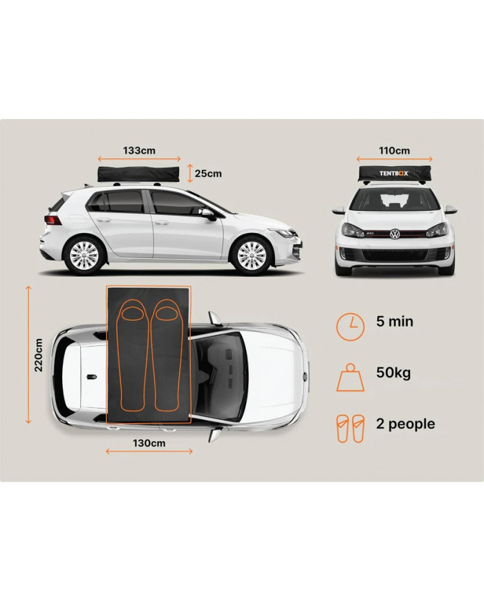 Tentbox LITE 2.0 roof tent