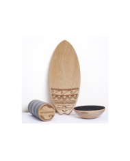 SET - Balanceboard WOODBOARDS SURF COMPLETE + REHAB 360 separat