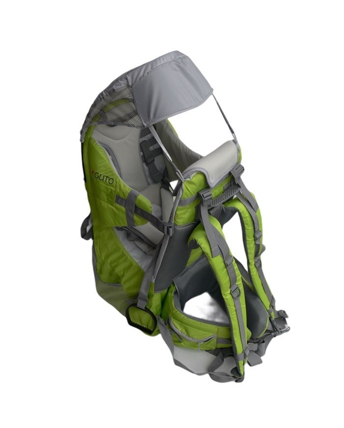 Dziecięcy nosidełko turystyczne GUTO DeLuxe - Zielony