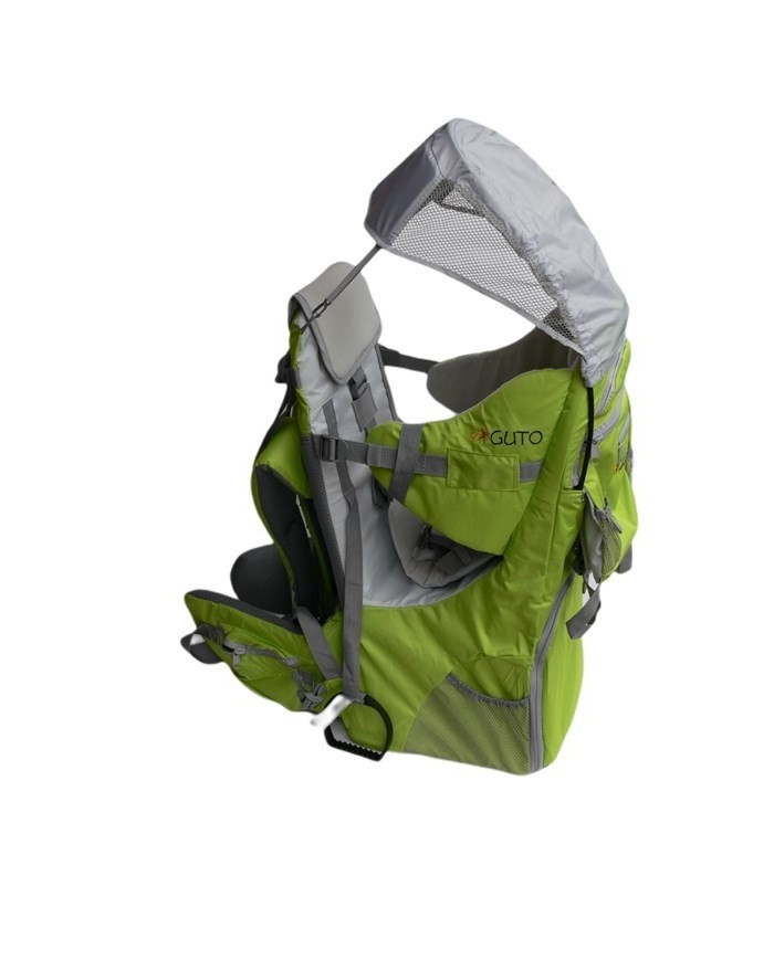 Dziecięcy nosidełko turystyczne GUTO DeLuxe - Zielony