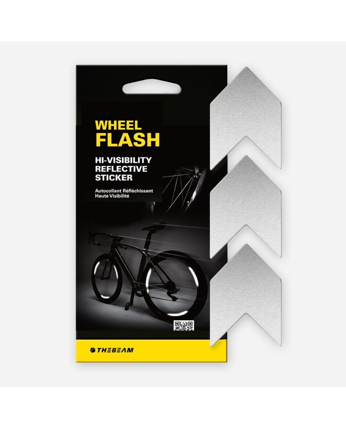 Naklejki odblaskowe WHEEL FLASH 2.0 na koła rowerowe