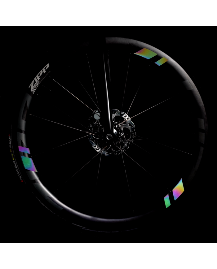 Naklejki odblaskowe WHEEL FLASH 2.0 na koła rowerowe