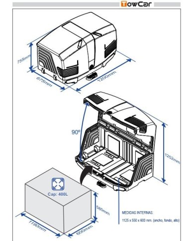 TOWBOX® V3 doboz vontatóberendezésekhez