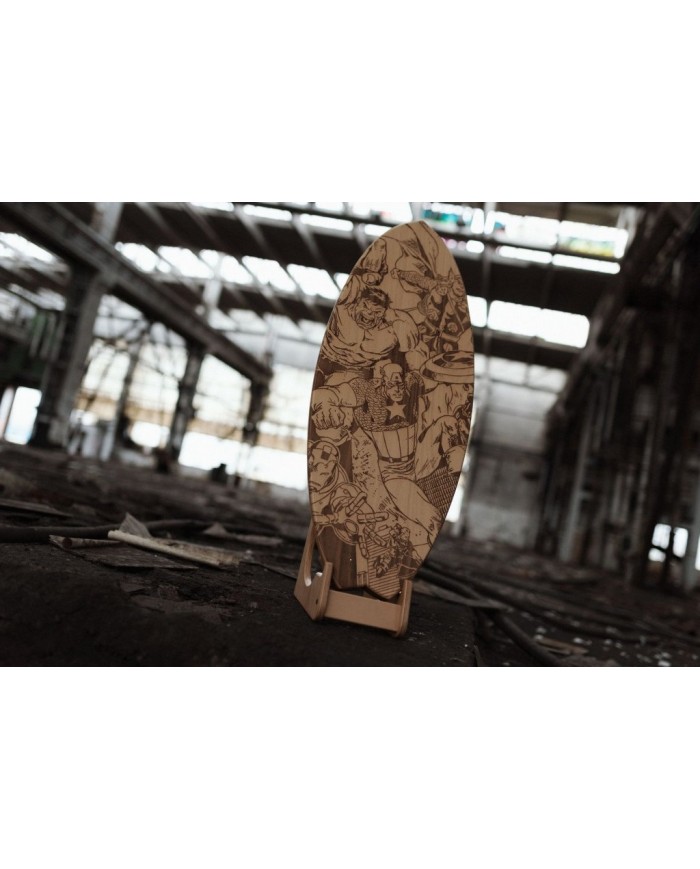 Balanční deska WOODBOARDS SURF Superheroes - KOMPLETNÍ