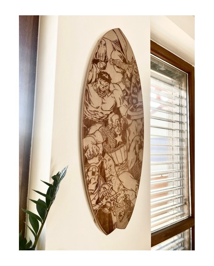 Deska balansowa WOODBOARDS SURF Superheroes - KOMPLET