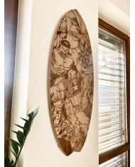 Deska za ravnotežje WOODBOARDS SURF Superheroes - COMPLETE