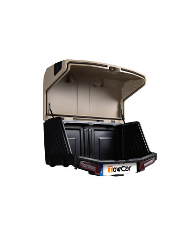 Towbox CAMPER V3 Camel SHORT box na ťažné zariadenie