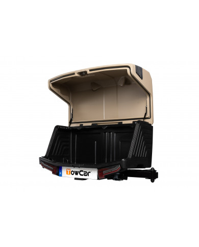 Towbox CAMPER V3 Camel LONG box na ťažné zariadenie